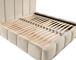 Best Mobilier Torreon - lit coffre - 180x200 - sommier inclus - en velours -