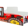 Kobi Tracteur lit simple rouge 160x80 avec matelas Discount