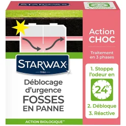 Starwax Traitement d'urgence pour fosses septiques