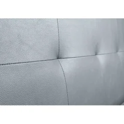 Eccox Tête de lit - Aster - Similicuir argenté - 160 cm - Design contemporain - Garantie 2 ans New