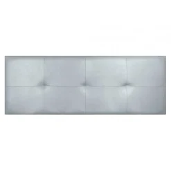 Eccox Tête de lit - Cala - Similicuir argenté - 145 cm - Rembourrage en mousse HR - Fabriqué en Espagne Online