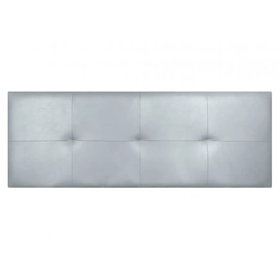 Eccox Tête de lit - Cala - Similicuir argenté - 145 cm - Rembourrage en mousse HR - Fabriqué en Espagne Online