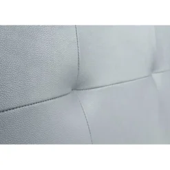 Eccox Tête de lit - Cala - Similicuir argenté - 145 cm - Rembourrage en mousse HR - Fabriqué en Espagne Online