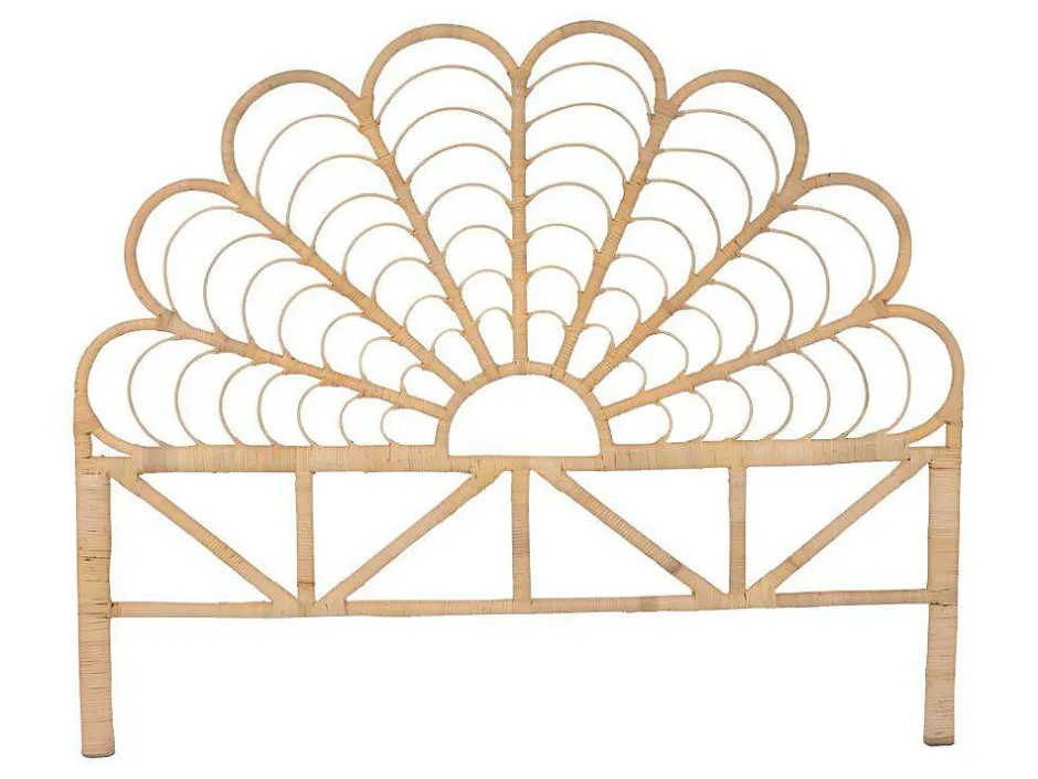 Vente-unique Tête de lit 160 cm - Rotin - Naturel - FLOSIA