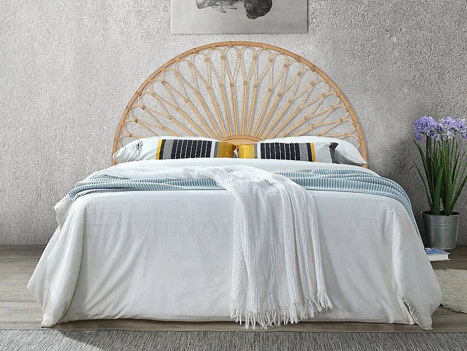 Vente-unique Tête de lit 160 cm - Rotin - Naturel - SOLIA Clearance