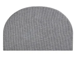 Vente-unique Tête de lit 160 cm - Tissu texturé - Gris - PANIOTI