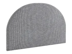 Vente-unique Tête de lit 180 cm - Tissu texturé - Gris - PANIOTI