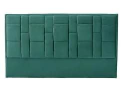 Vente-unique Tête de lit 140 cm - Velours - Vert - HERMINE Best
