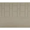 Vente-unique Tête de lit 140 cm - Velours - Taupe - HERMINE