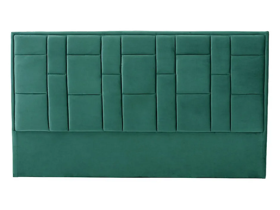 Vente-unique Tête de lit 180 cm - Velours - Vert - HERMINE