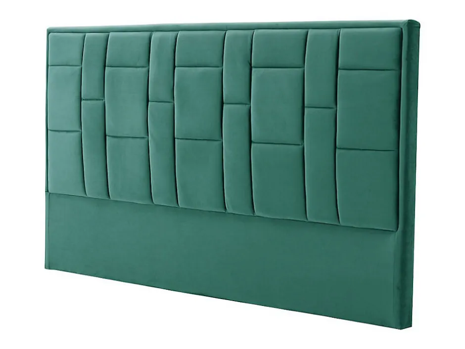 Vente-unique Tête de lit 180 cm - Velours - Vert - HERMINE