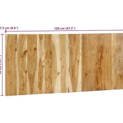 Vidaxl Tête de lit 120 cm bois d'acacia massif