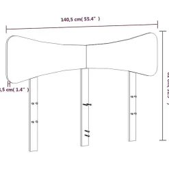 Vidaxl Tête de lit 135 cm bois massif de pin Sale
