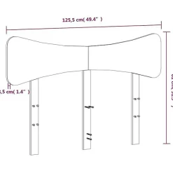 Vidaxl Tête de lit 120 cm bois massif de pin