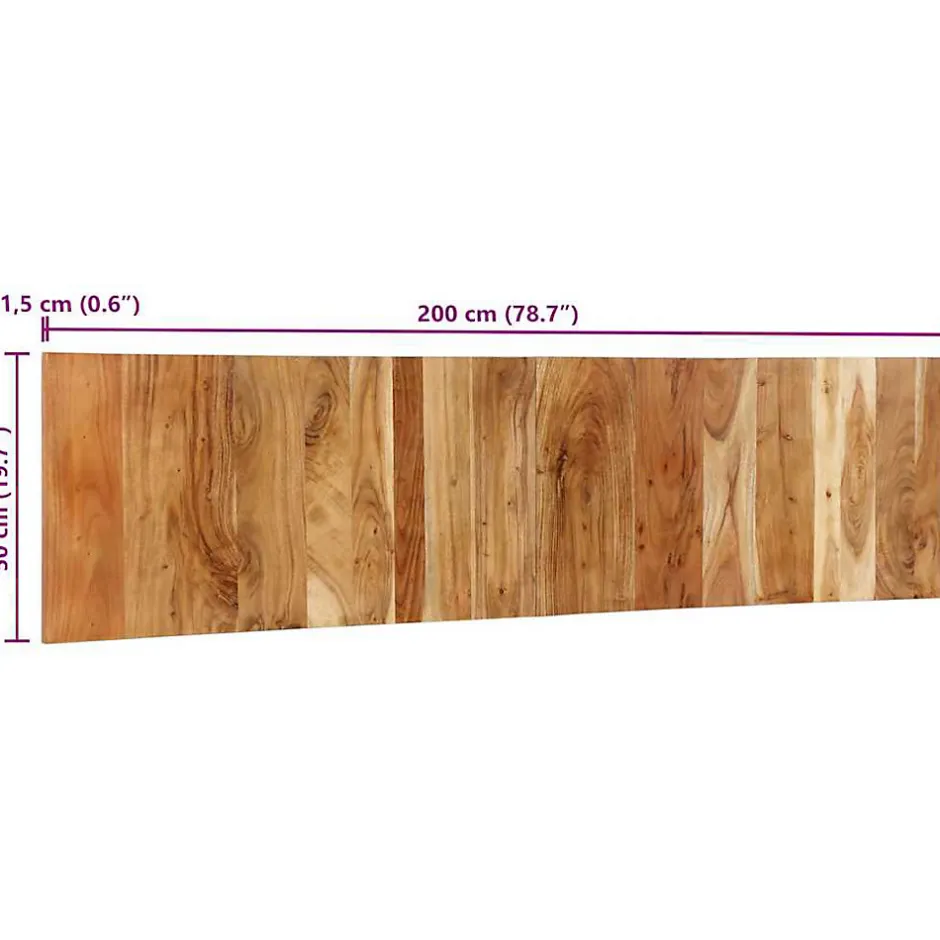 Vidaxl Tête de lit 200 cm bois massif d'acacia