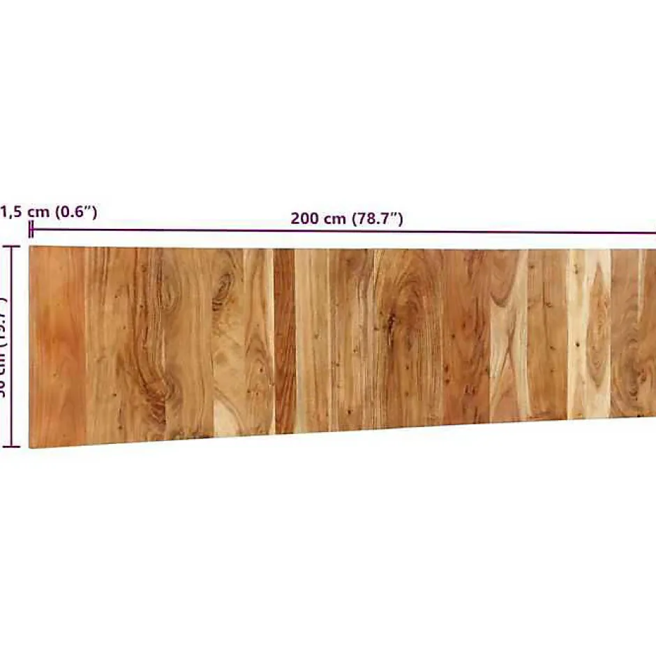 Vidaxl Tête de lit 200 cm bois massif d'acacia