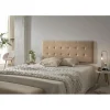 Eccox Tête de lit - - 105 Capitone - Tissu Anti-Tache - 112x57x5cm - Camel Clair Online