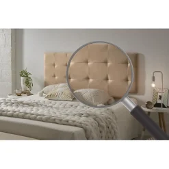 Eccox Tête de lit - - 105 Capitone - Tissu Anti-Tache - 112x57x5cm - Camel Clair Online