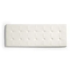Eccox Tête de lit - - 152 x 57 x 5 cm - Similicuir - Design contemporain - Blanc