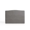 Eccox Tête de lit - - Ambar - Tissu Aquaclean - Gris - 115x115x8 cm