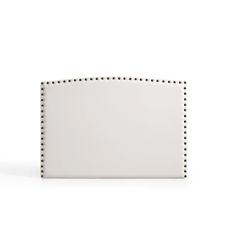 Eccox Tête de lit - - Ambar - Similicuir blanc - 115x115x8 cm - Aquaclean antitache Discount