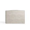 Eccox Tête de lit - - Ambar - Tissu Aquaclean - Gris - 154x115x8 cm