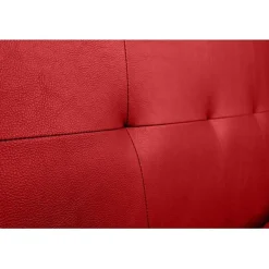 Eccox Tête de lit - - Aster - Similicuir rouge - 115 cm - Design contemporain - Anti-taches