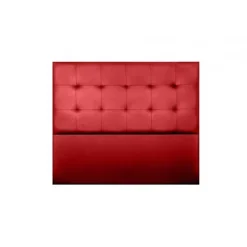 Eccox Tête de lit - - Aster - Similicuir rouge - 115 cm - Design contemporain - Anti-taches