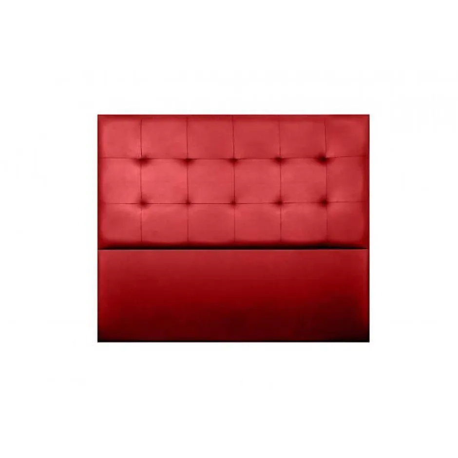 Eccox Tête de lit - - Aster - Similicuir rouge - 115 cm - Design contemporain - Anti-taches
