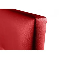 Eccox Tête de lit - - Aster - Similicuir rouge - 115 cm - Design contemporain - Anti-taches