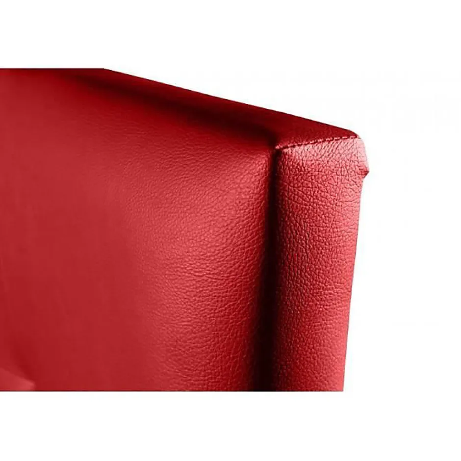 Eccox Tête de lit - - Aster - Similicuir rouge - 115 cm - Design contemporain - Anti-taches