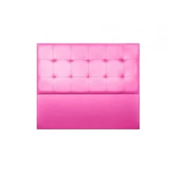 Eccox Tête de lit - - Aster - Similicuir rose - 145 cm - Épaisseur 8 cm - Garantie 2 ans Discount