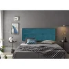 Eccox Tête de lit - - Cala - Tissu bleu - 170 cm - Rembourrage en mousse HR