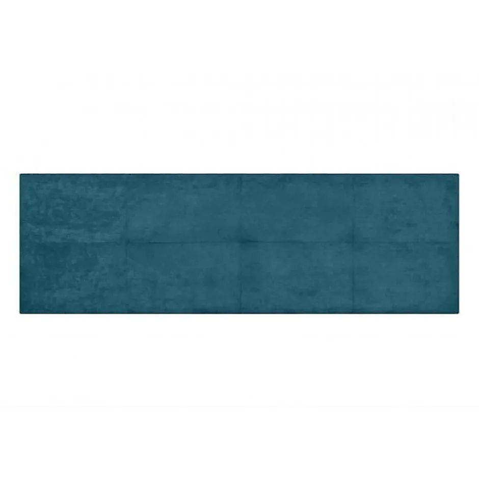 Eccox Tête de lit - - Cala - Tissu bleu - 170 cm - Rembourrage en mousse HR