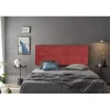 Eccox Tête de lit - - Cala - Tissu rouge - 160 cm - Rembourrage en mousse HR