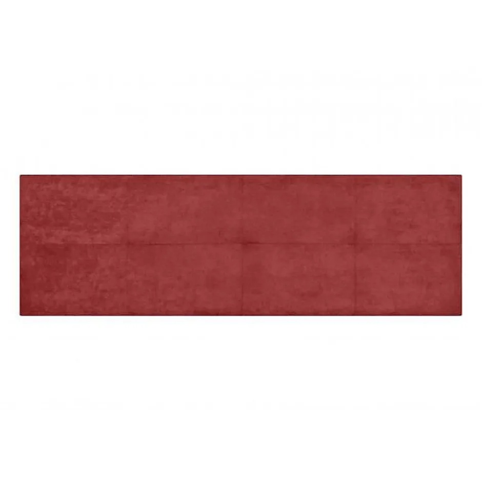 Eccox Tête de lit - - Cala - Tissu rouge - 160 cm - Rembourrage en mousse HR