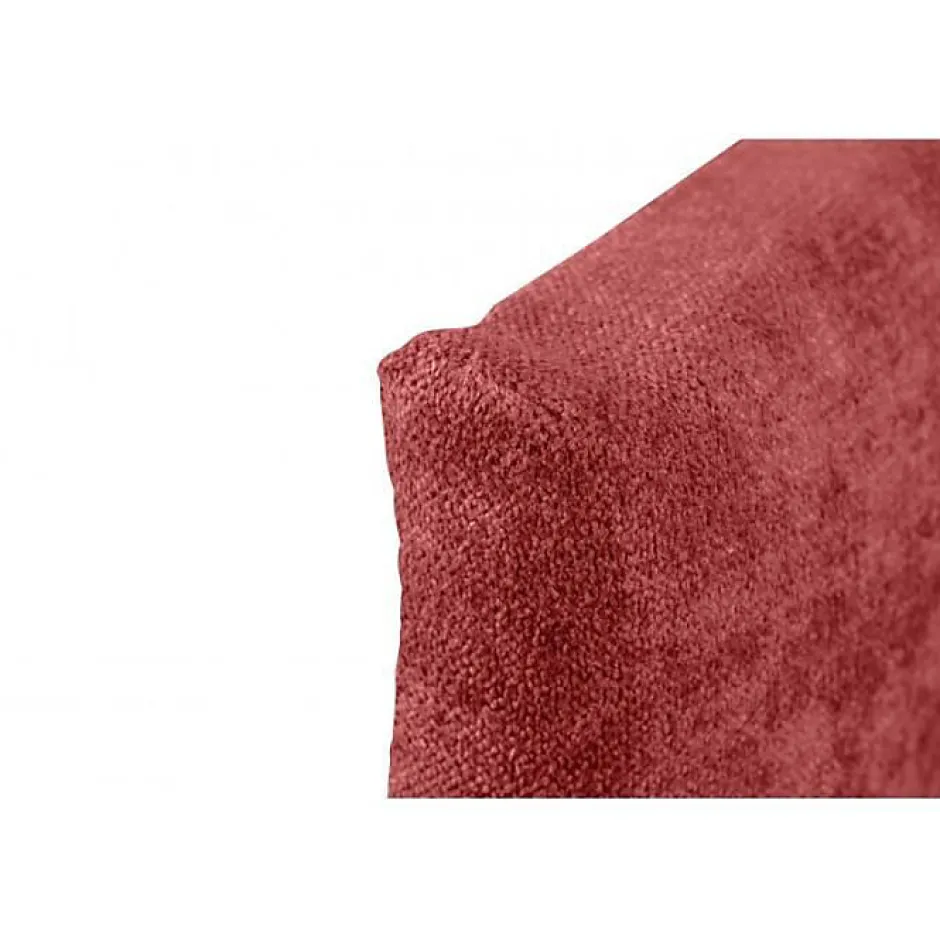 Eccox Tête de lit - - Cala - Tissu rouge - 160 cm - Rembourrage en mousse HR