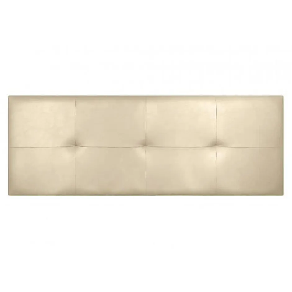 Eccox Tête de lit - - Cala - Similicuir beige - 160 cm - Rembourrage en mousse HR