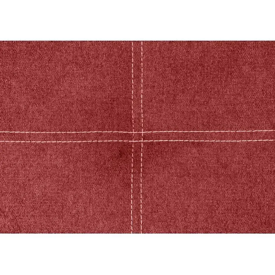 Eccox Tête de lit - - Dalia - Tissu Aqualine - Rouge - 190 cm - Rembourrée
