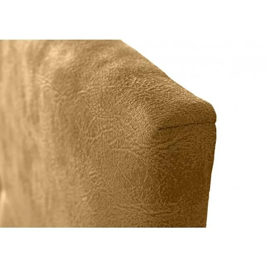 Eccox Tête de lit - - Dalia - Tissu Aqualine Jaune - 160 cm - Rembourrée - Antitache