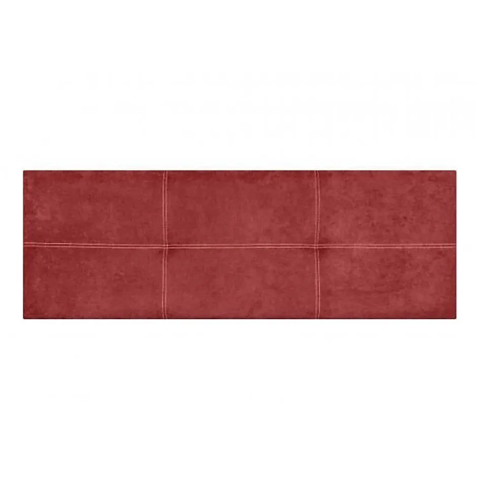 Eccox Tête de lit - - Dalia - Tissu Aqualine - Rouge - 170 cm - Rembourrée
