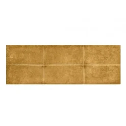 Eccox Tête de lit - - Dalia - Tissu Aqualine - Jaune - 115 cm - Rembourrée