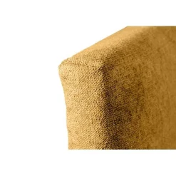 Eccox Tête de lit - - Dalia - Tissu Aqualine - Jaune - 115 cm - Rembourrée