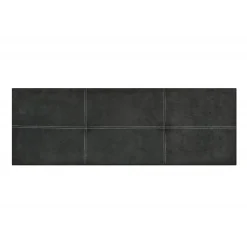 Eccox Tête de lit - - Dalia - Tissu Aqualine - Gris - 100 cm - Rembourrée
