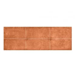 Eccox Tête de lit - - Dalia - Tissu Aqualine - Orange - 220 cm - Rembourrée