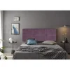 Eccox Tête de lit - - Dalia - Tissu Aqualine - Violet - 160 cm - Rembourrée Outlet
