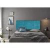Eccox Tête de lit - - Dalia - Tissu Aqualine - Turquoise - 145 cm - Rembourrée