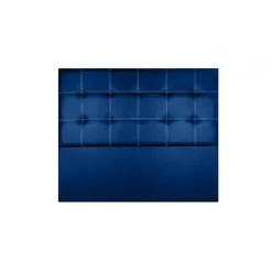 Eccox Tête de lit - - Iris - Similicuir bleu - 115 cm - Design contemporain Clearance