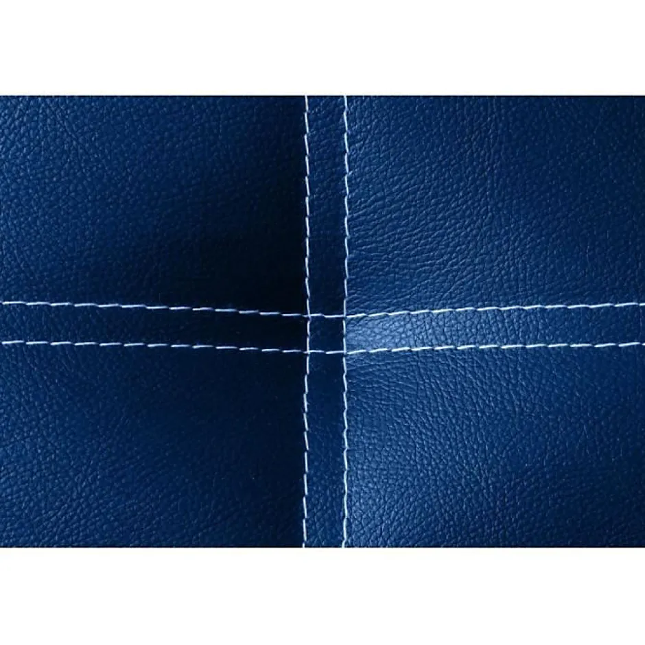 Eccox Tête de lit - - Iris - Similicuir bleu - 115 cm - Design contemporain Clearance
