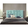 Eccox Tête de lit - - Iris - Tissu antitache - Vert - 160 cm - Design contemporain